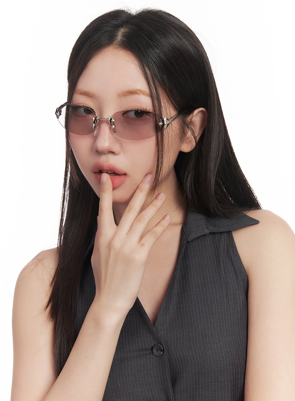 Oval Frame Sunglasses CA518