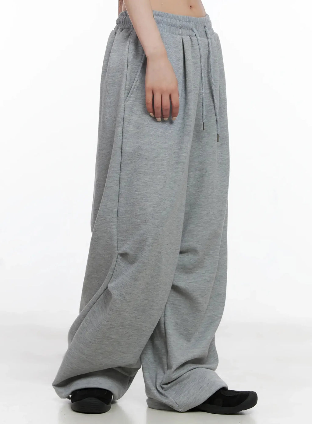 Pintuck Wide Leg Sweatpants IS508