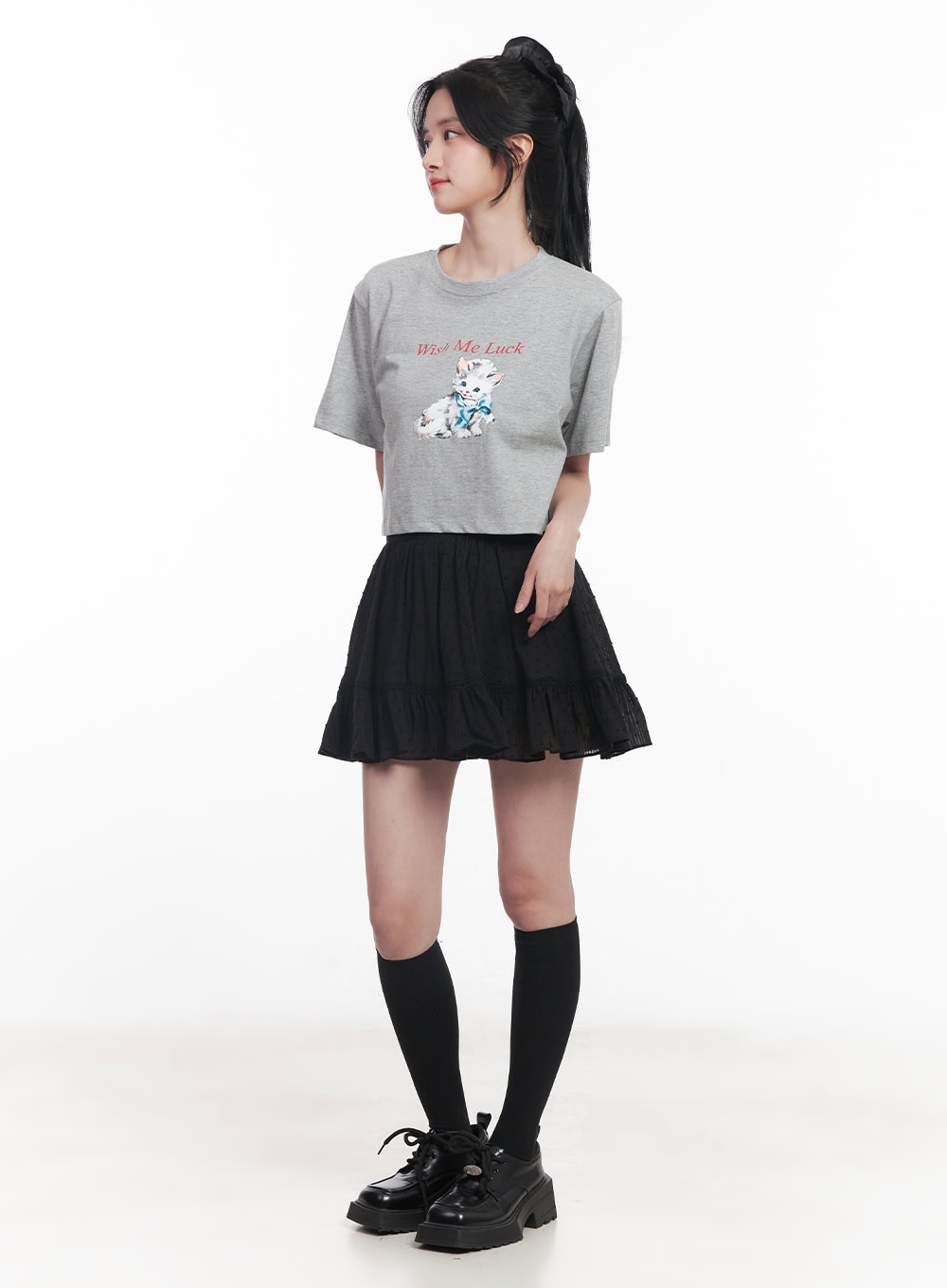 Casual Graphic Crop Top CY526