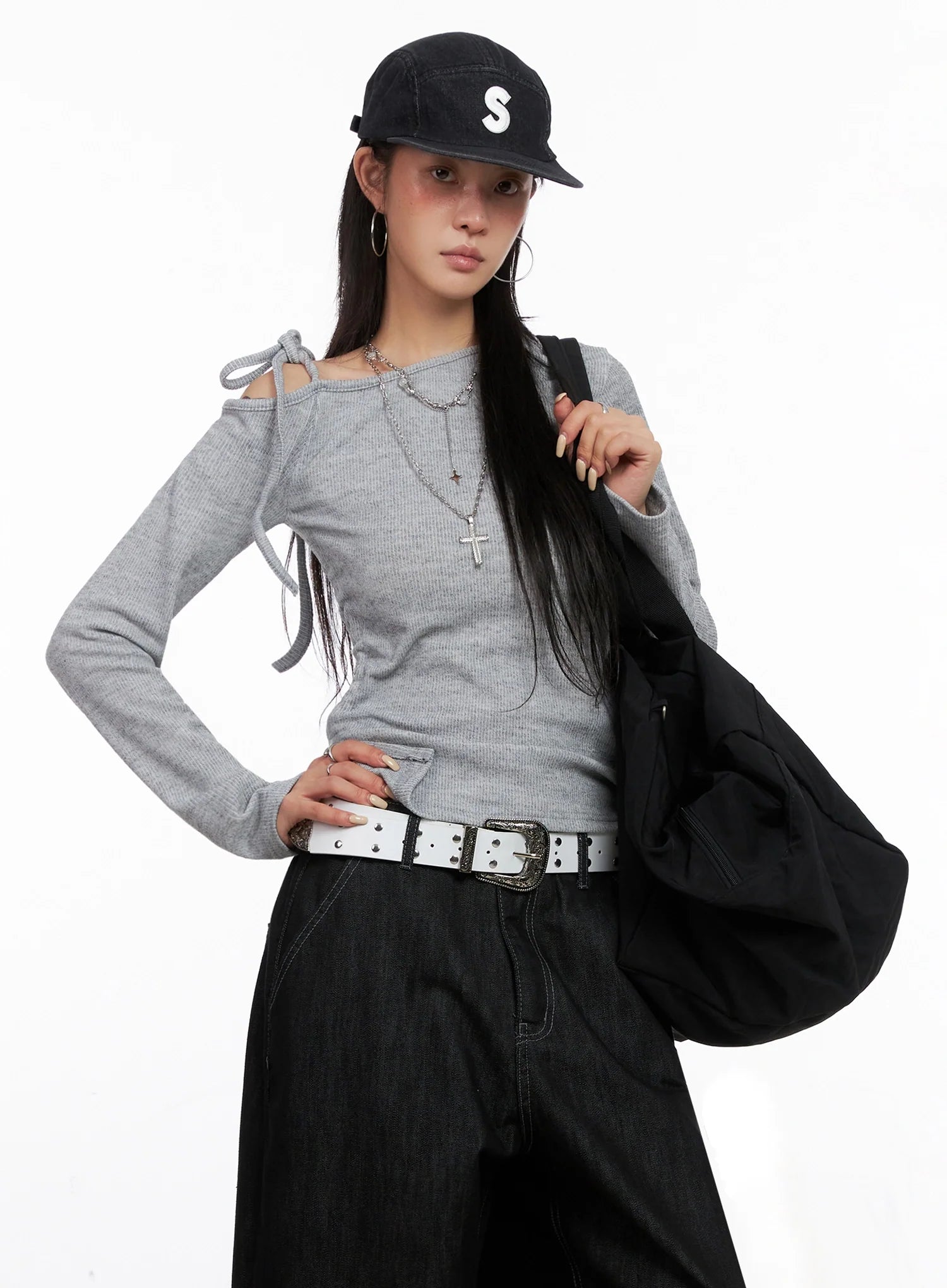 Asymmetric String Tie Top IS515