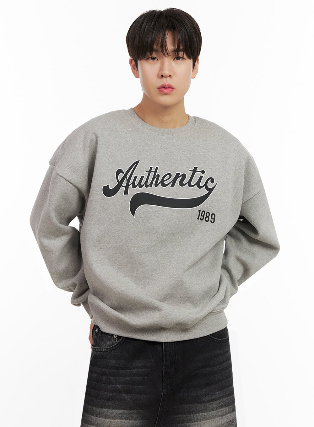 Men's Graphic Cotton Crew Neck IJ517