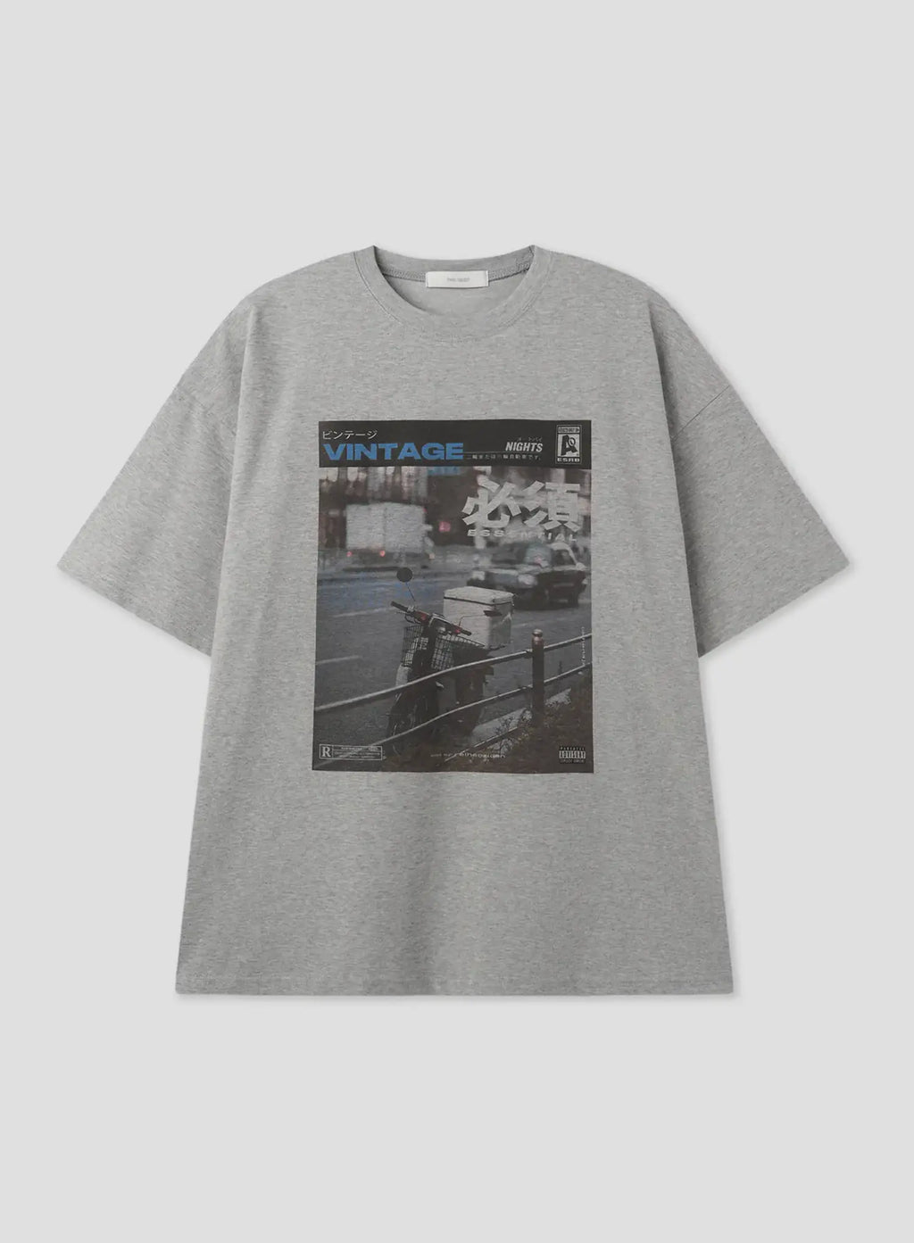 Vintage Scenic Street Graphic T-Shirt IL516