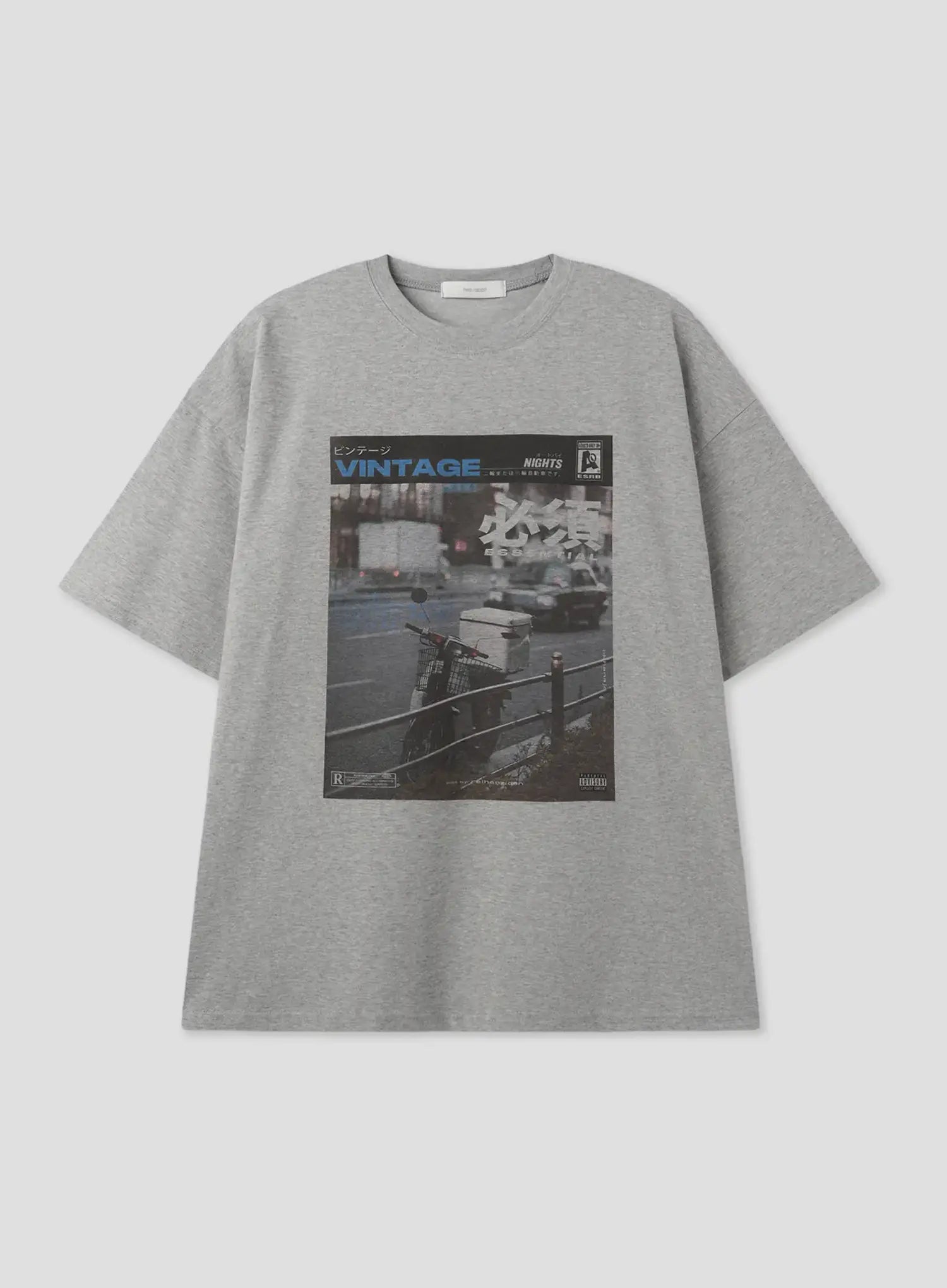 Vintage Scenic Street Graphic T-Shirt IL516
