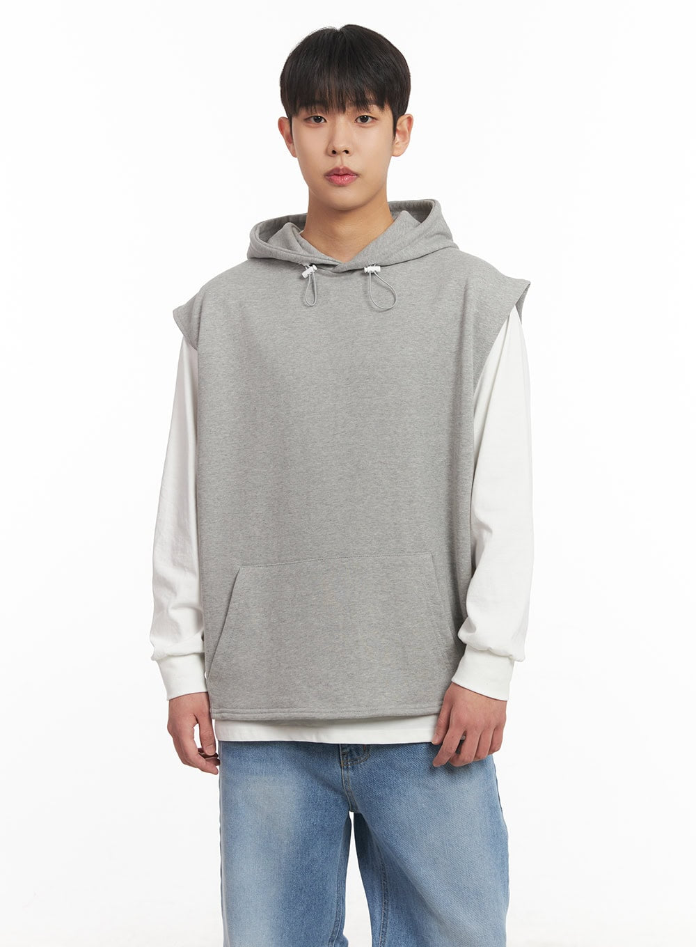 Men's Oversized Hooded Vest IM517