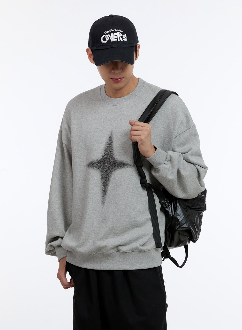 Men's Cozy Cotton Crewneck Sweatshirt IG428