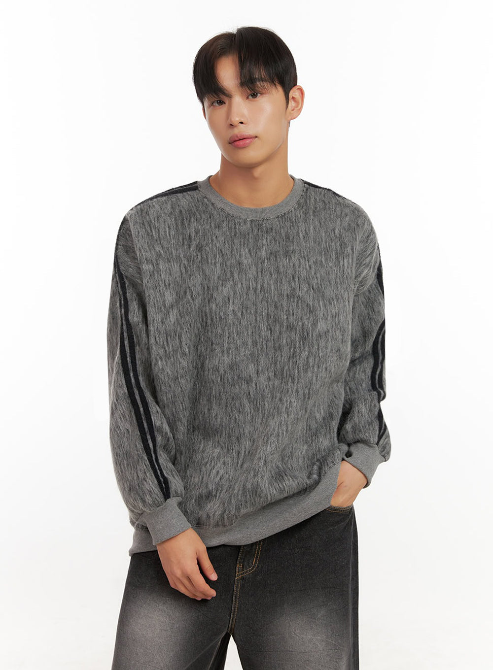 Men's Soft Wool Long Sleeve Pullover ID413