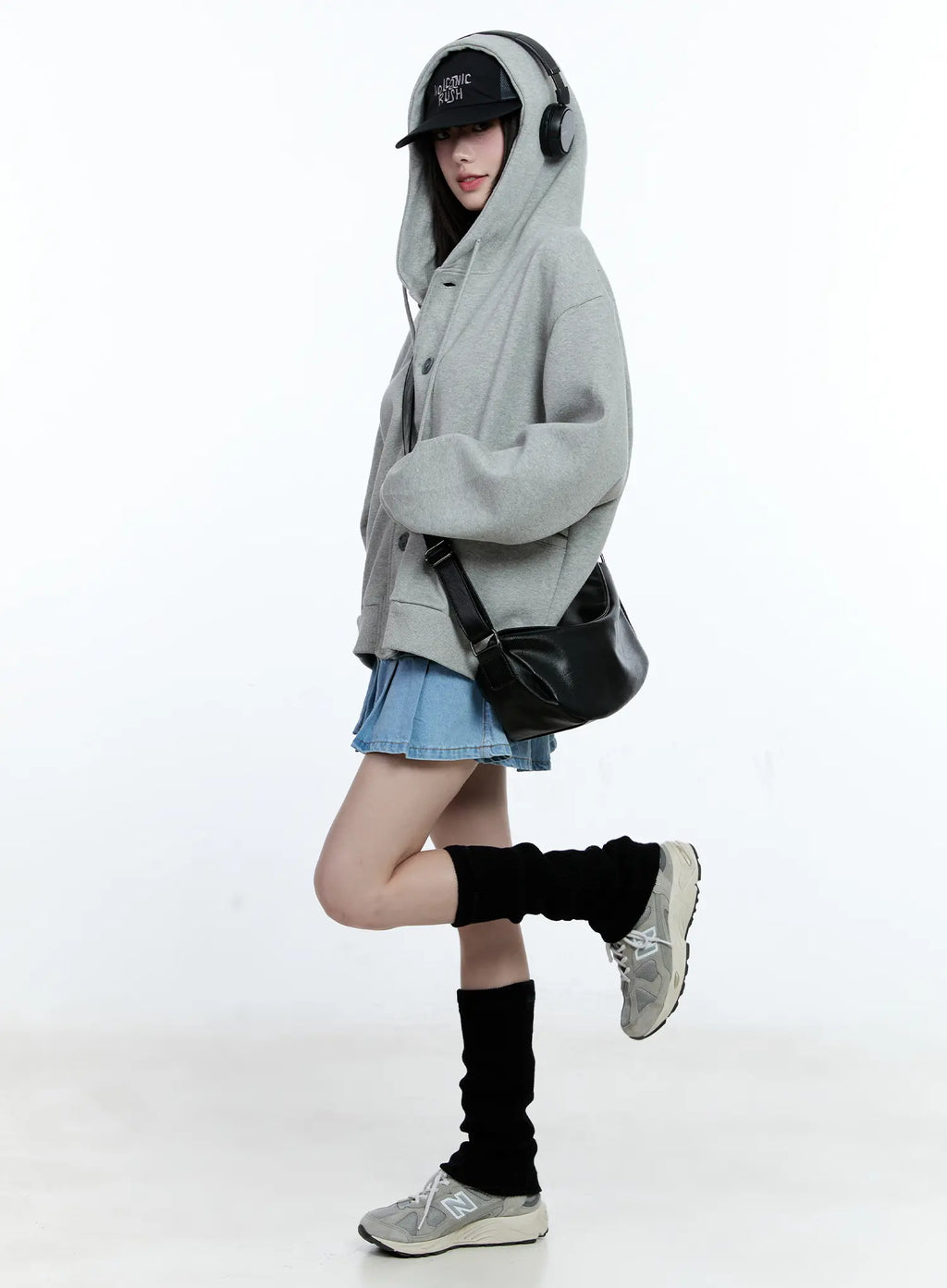 Oversized Buttoned Hoodie CG511