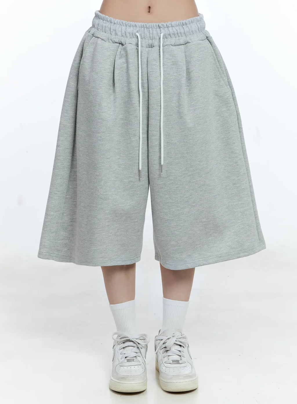 Casual Wide-Leg Bermuda Sweatshorts CG513