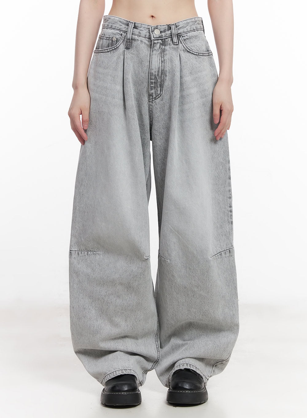 Melisa Washed Wide-Fit Jeans CU506