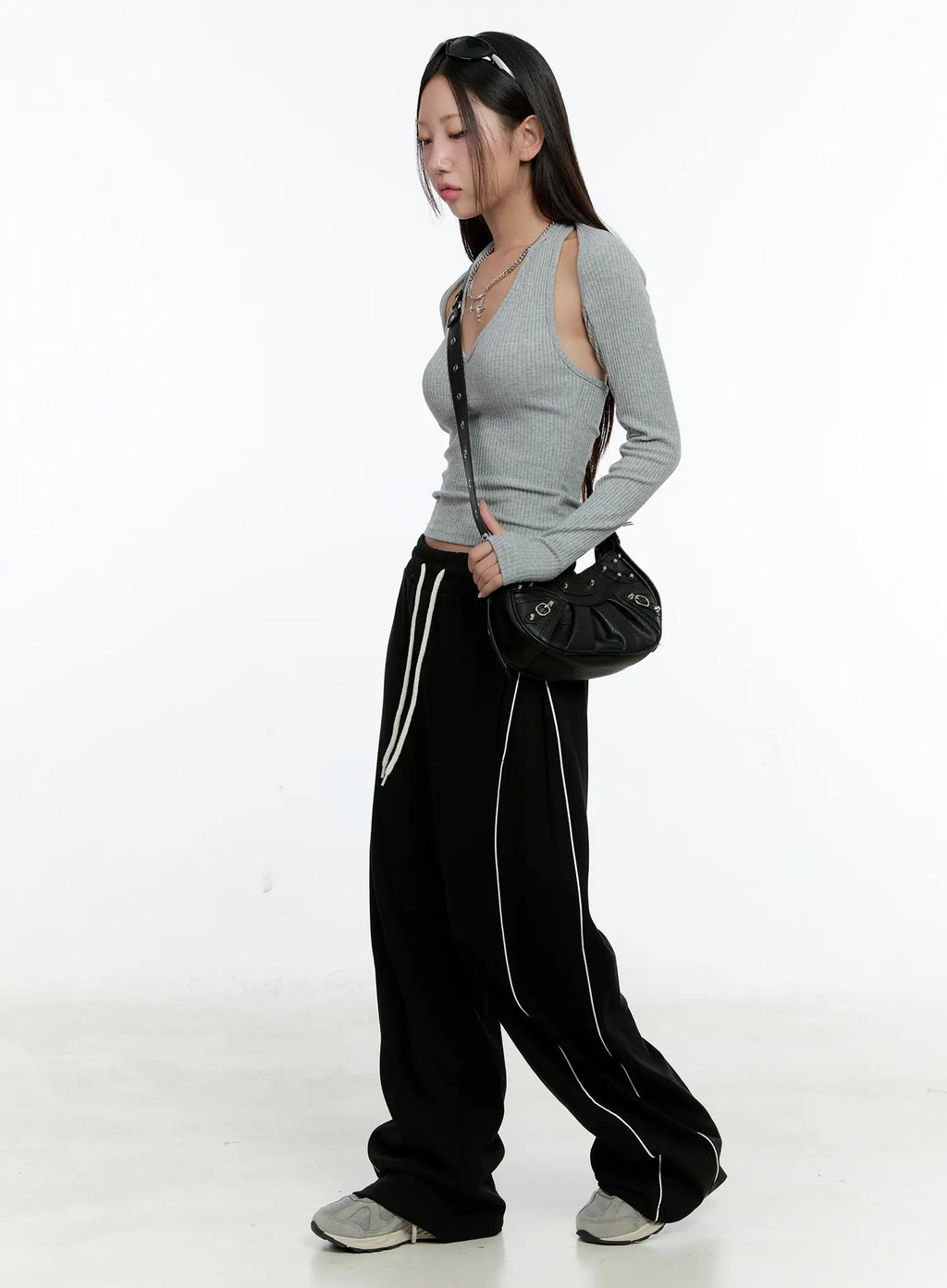 Ribbed Halter Top Bolero Set CS517