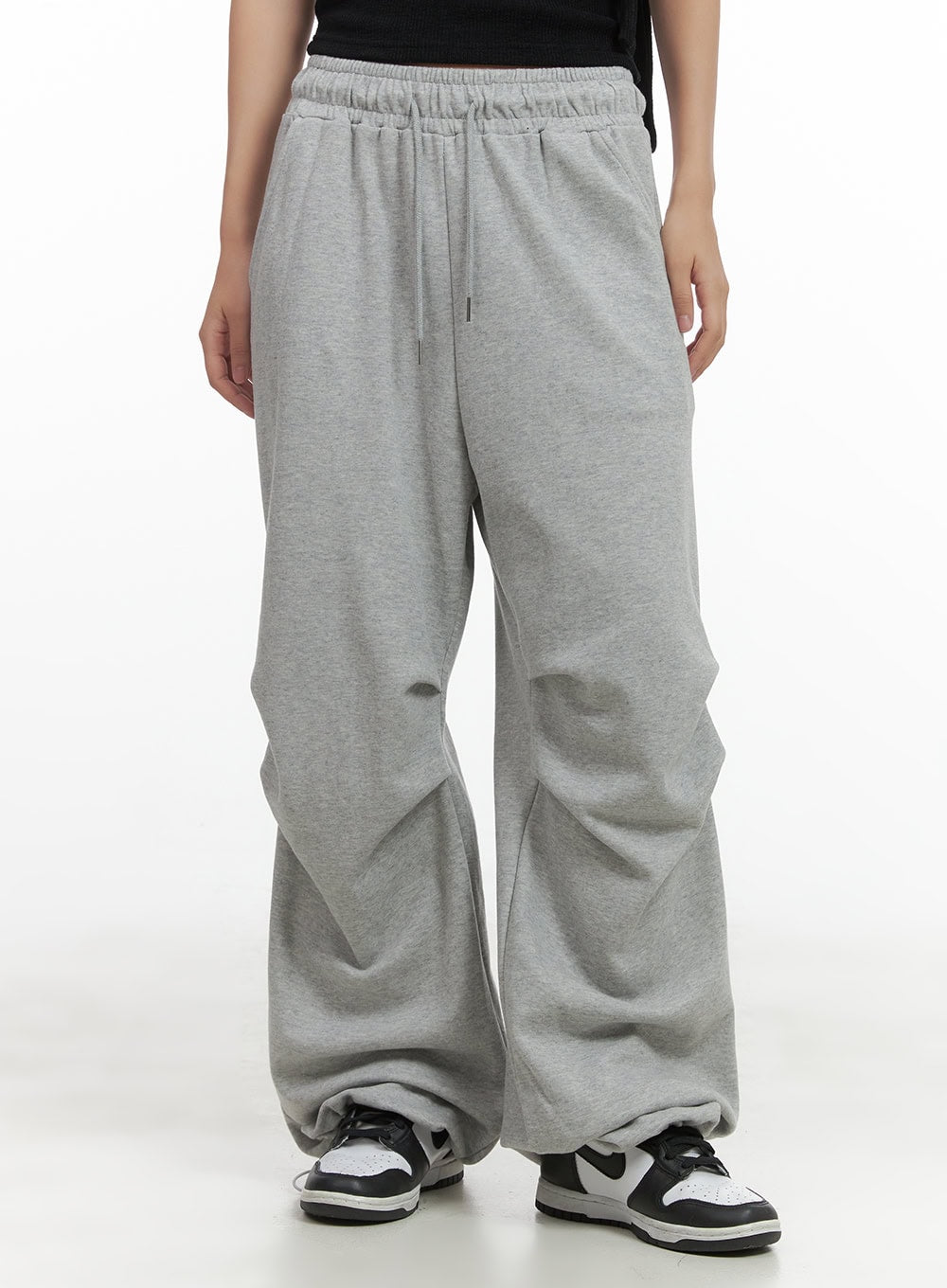 Pintuck String Wide Sweatpants CO404