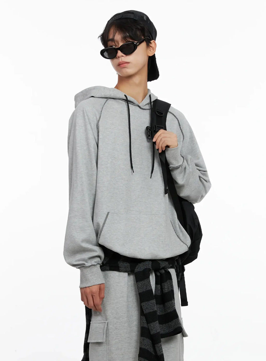 Men's Stitch Oversized Hoodie IO516