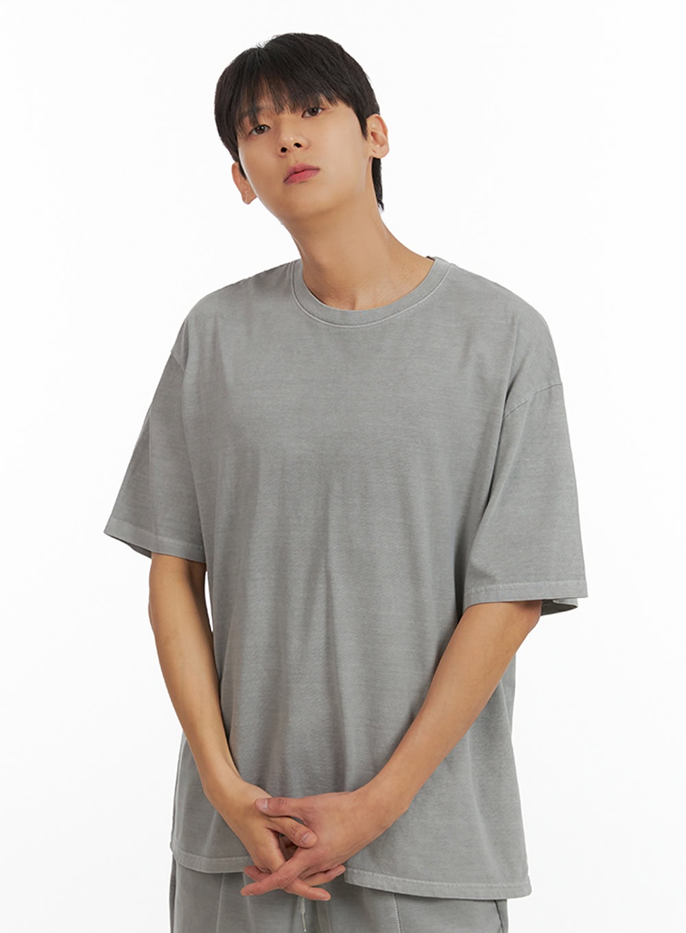 Men's Basic Round Neck T-Shirt IU419
