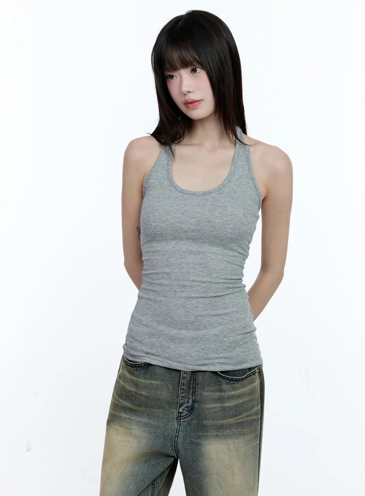 Basic Halter Neck Tank Top CG507