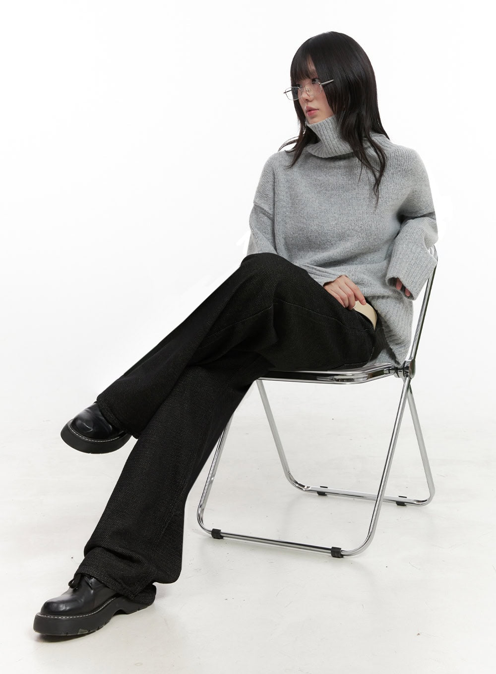 Oversized Warm Turtleneck Sweater IN427