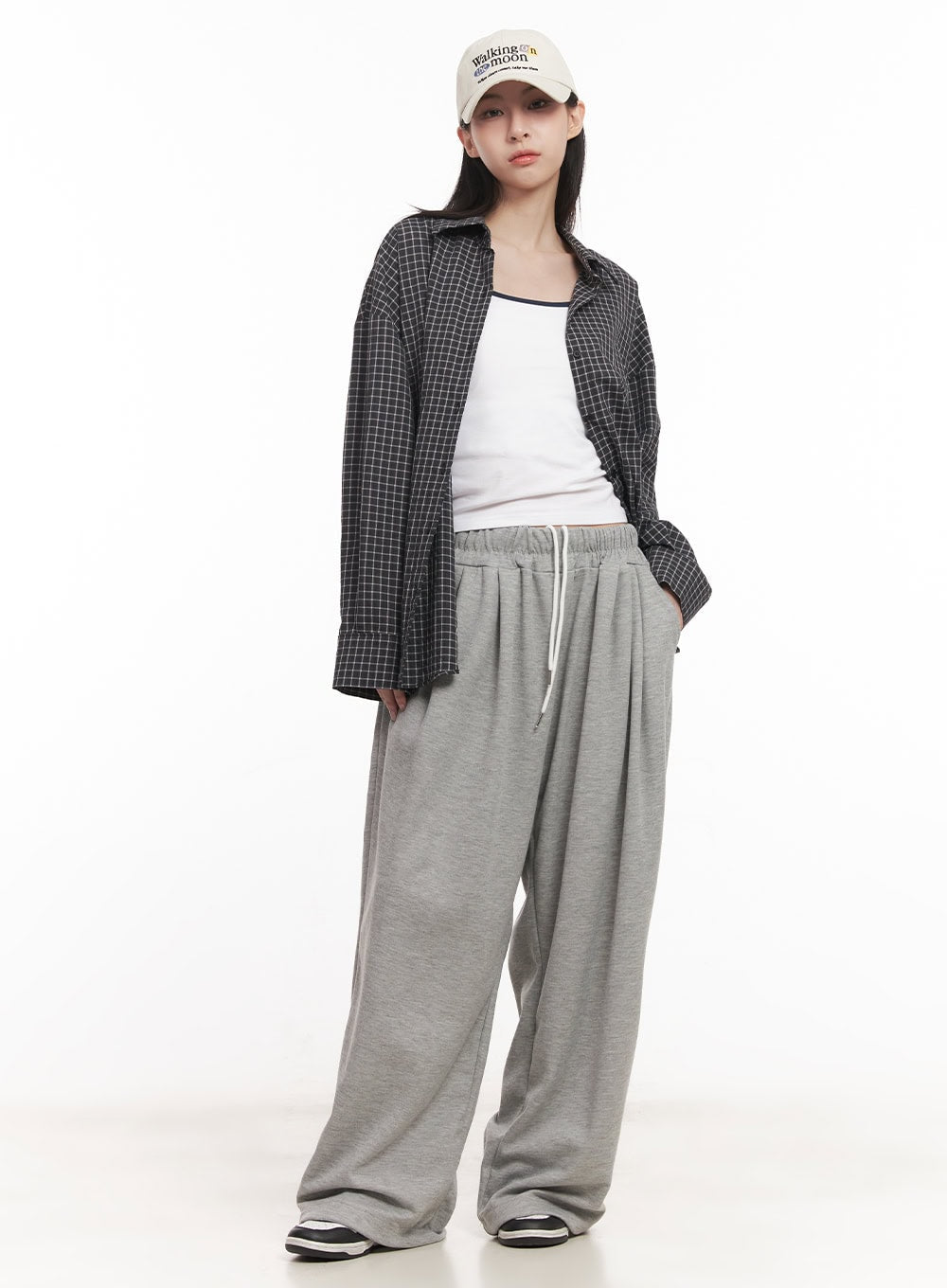 Cozy Pintuck Wide-Leg Sweatpants CM517