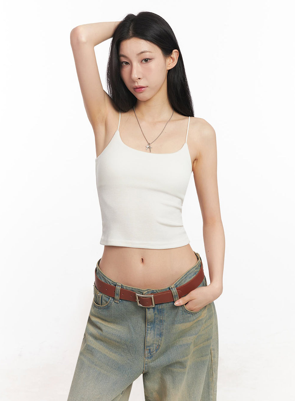 Essential Stretchy Crop Cami Top IY529
