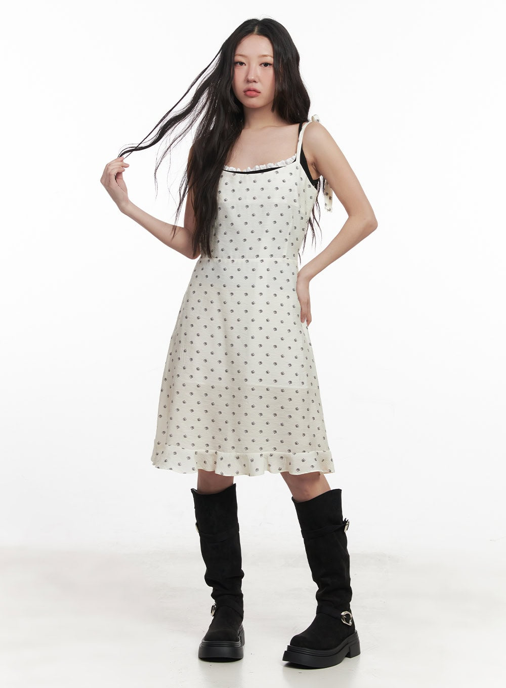 Floral Flare Cami Midi Dress IM528