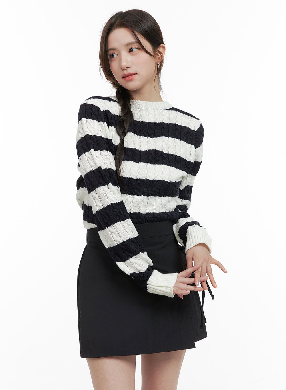 Cozy Stripe Knit Sweater OG409