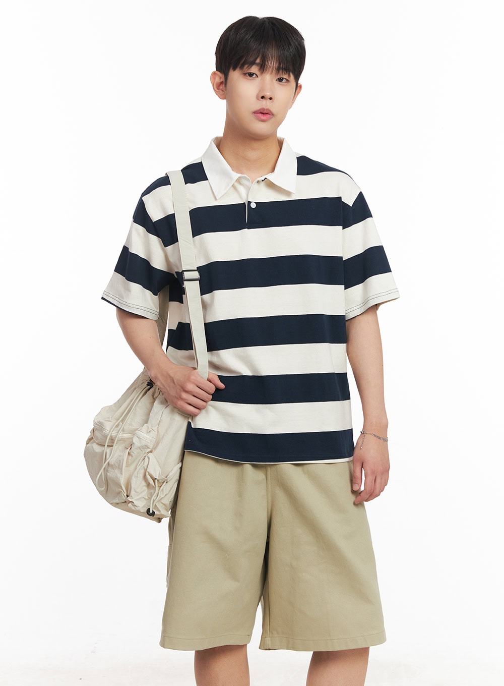 Men's Striped Polo Tee IA529