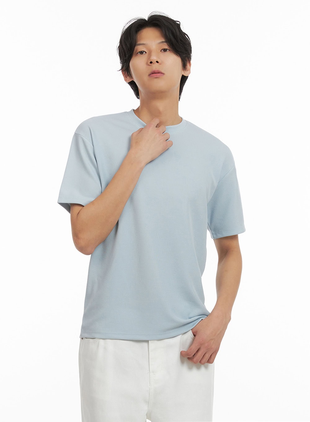 Men's Basic T-Shirt (Light Blue) IY410