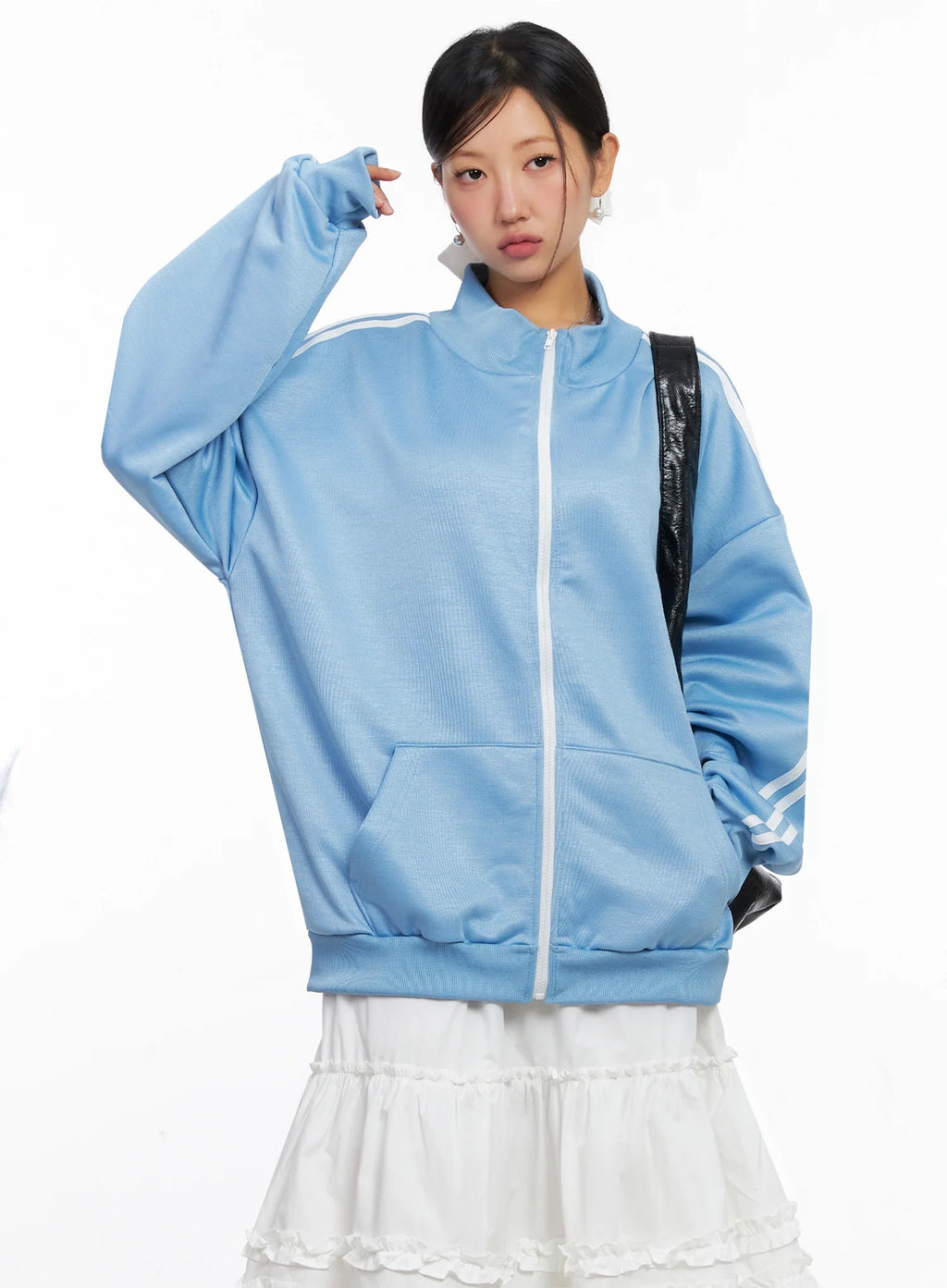 Oversized Track Zip-Up Jersey IG527