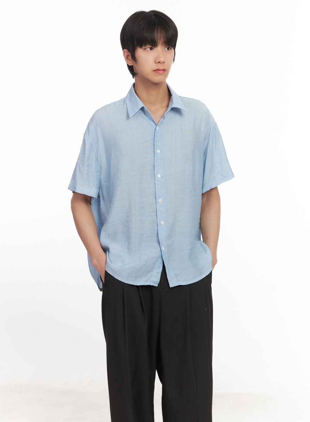 Men's Relaxed-Fit Collared Shirt IA510