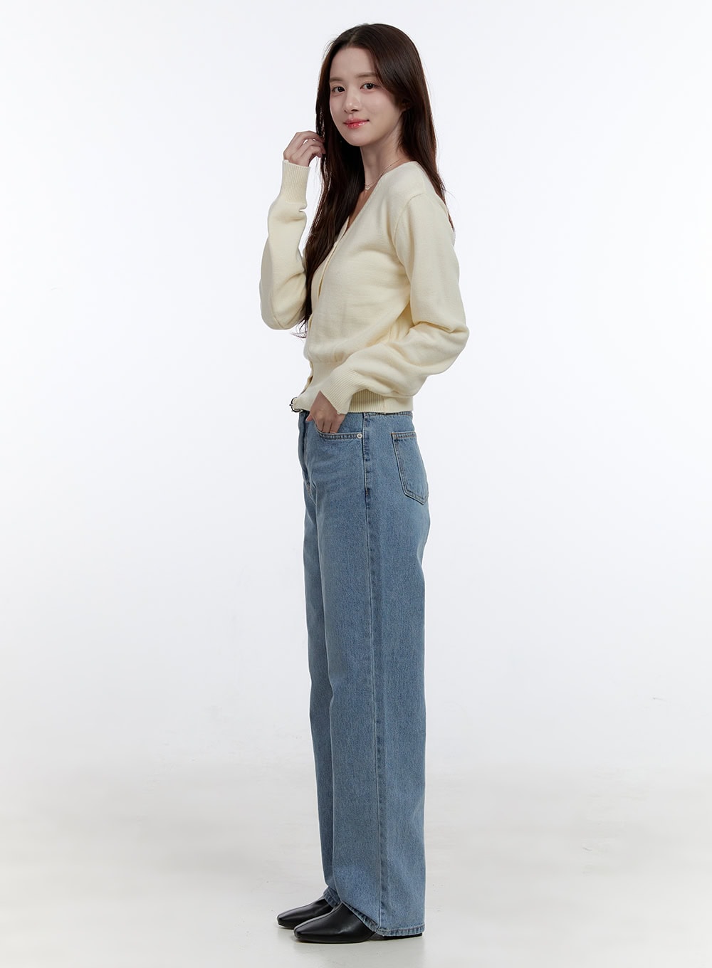 Clara Denim Daze Washed Straight Jeans OO407