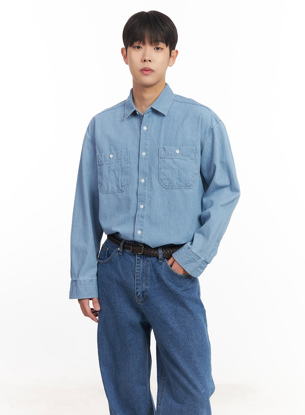 Men's Denim Collared Shirt IM527