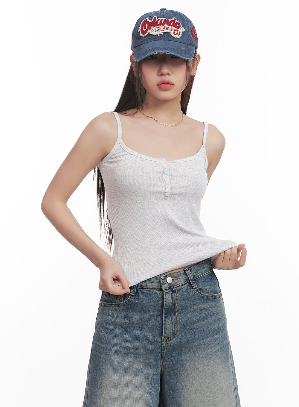 Buttoned Cami Top CM528