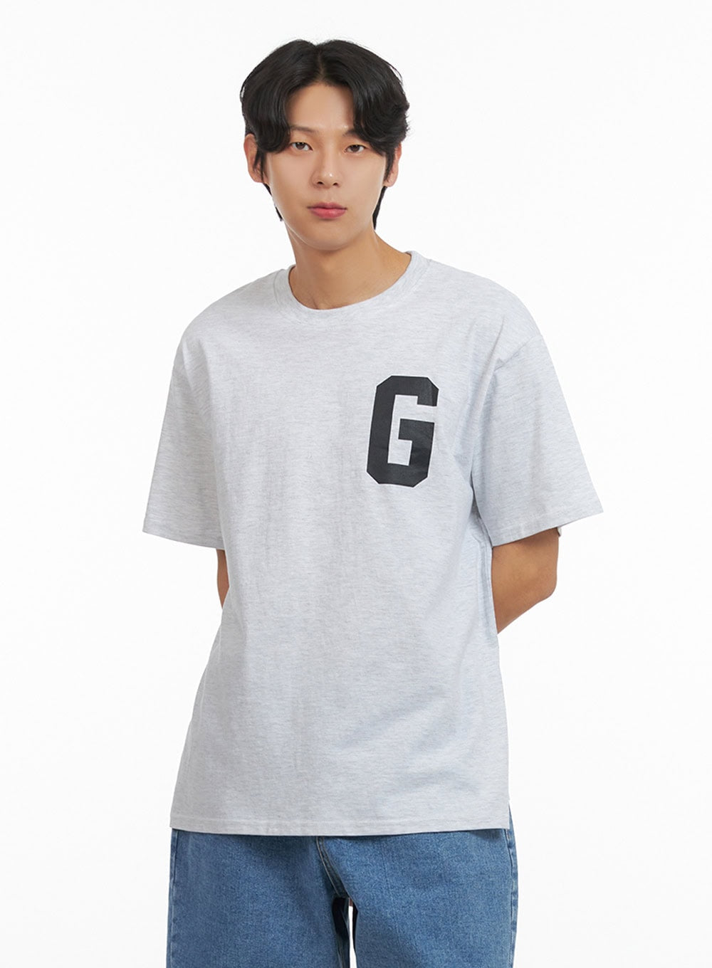Men's Letter Print T-Shirt IY424