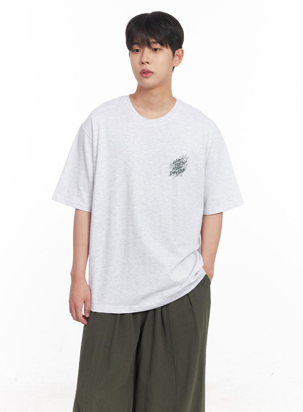 Men's Graffiti Print T-Shirt IY520