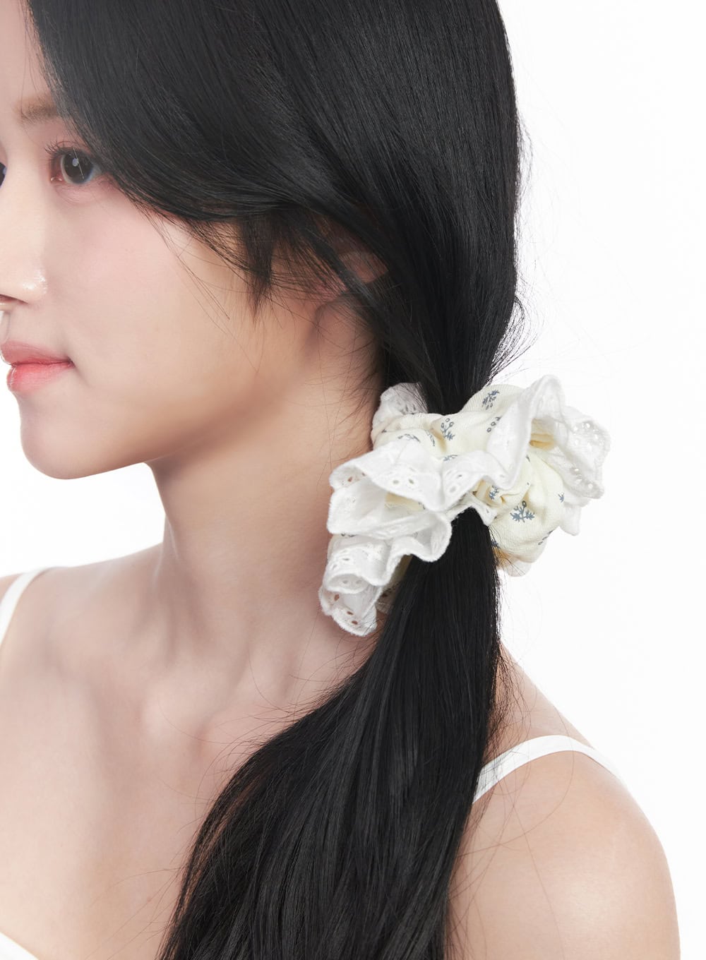 Lace Blossom Scrunchie Hair Tie CY526