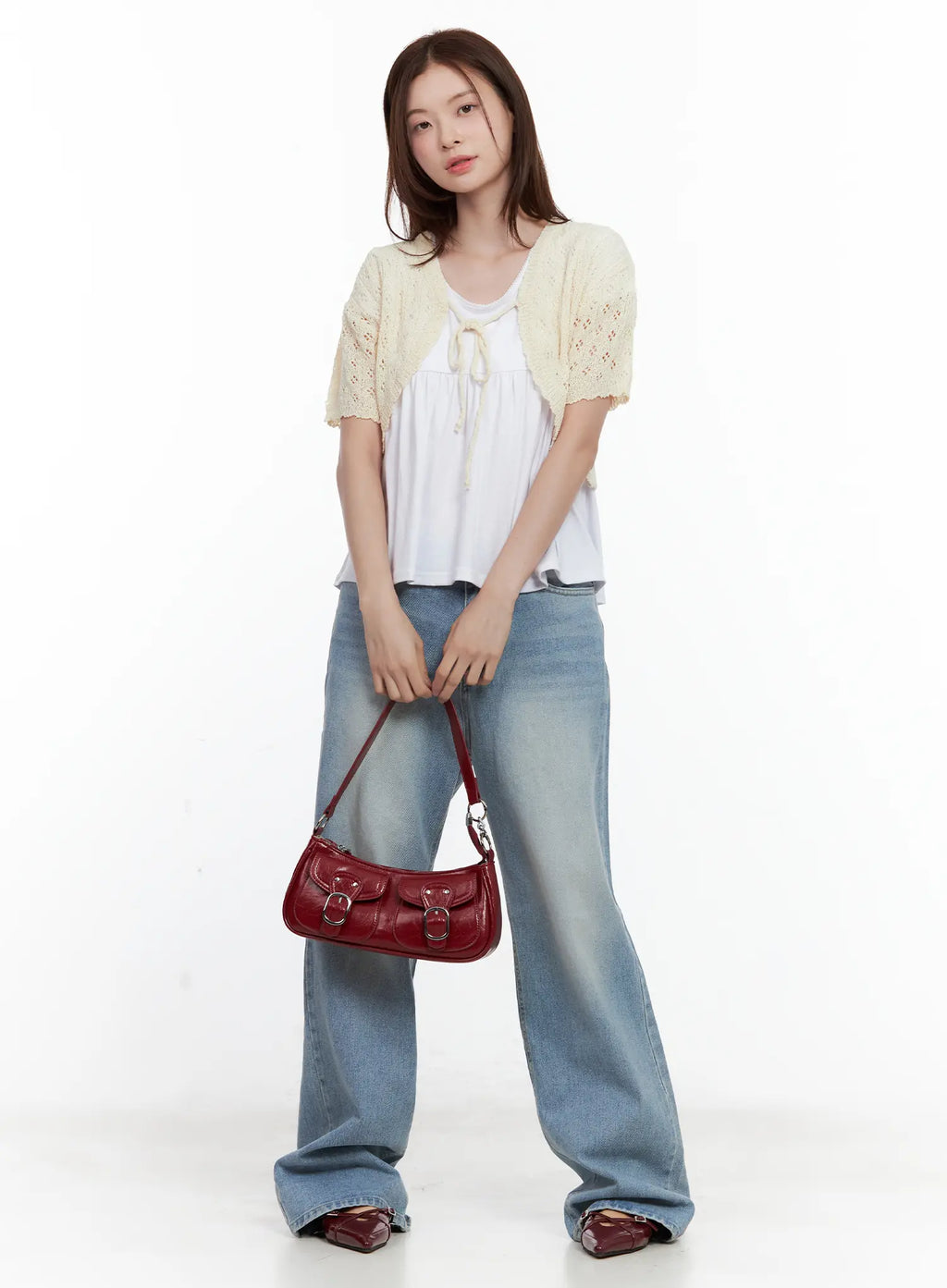 Short-Sleeve Knit Bolero CL502