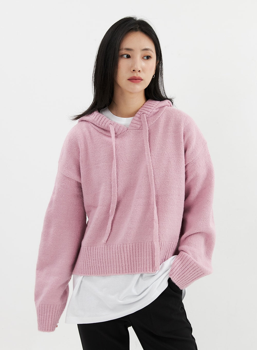 Hooded Knit Sweater OO305