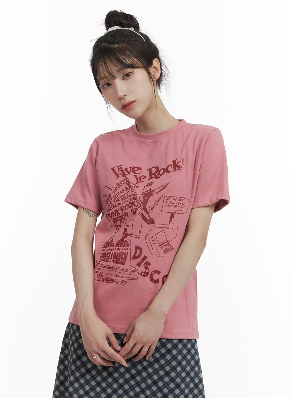Loose Fit Graphic Lettering T-Shirt OA426