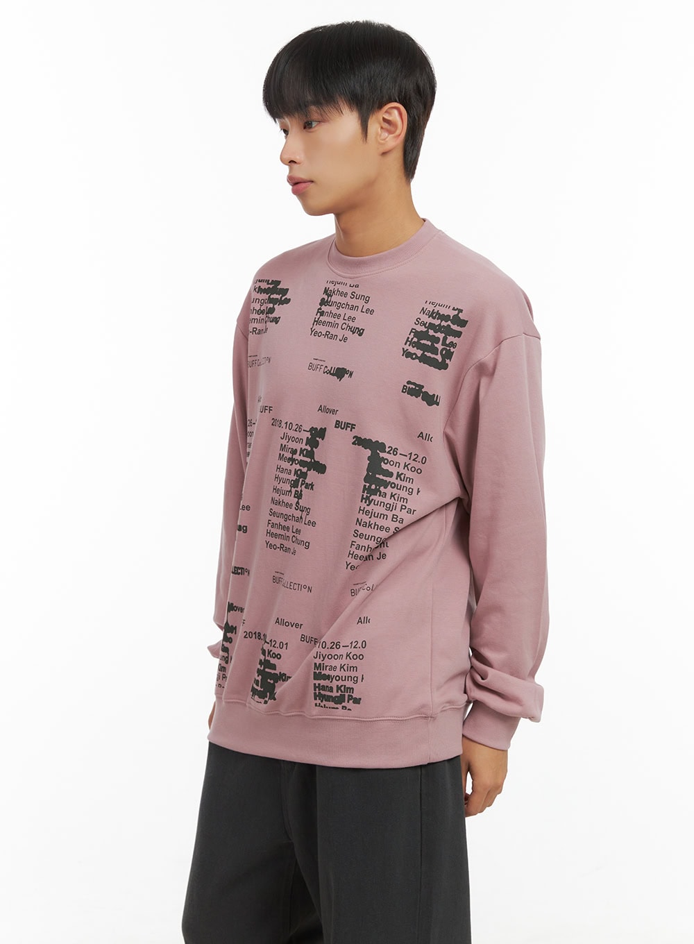 Lettering Crew Neck Sweatshirt CO410