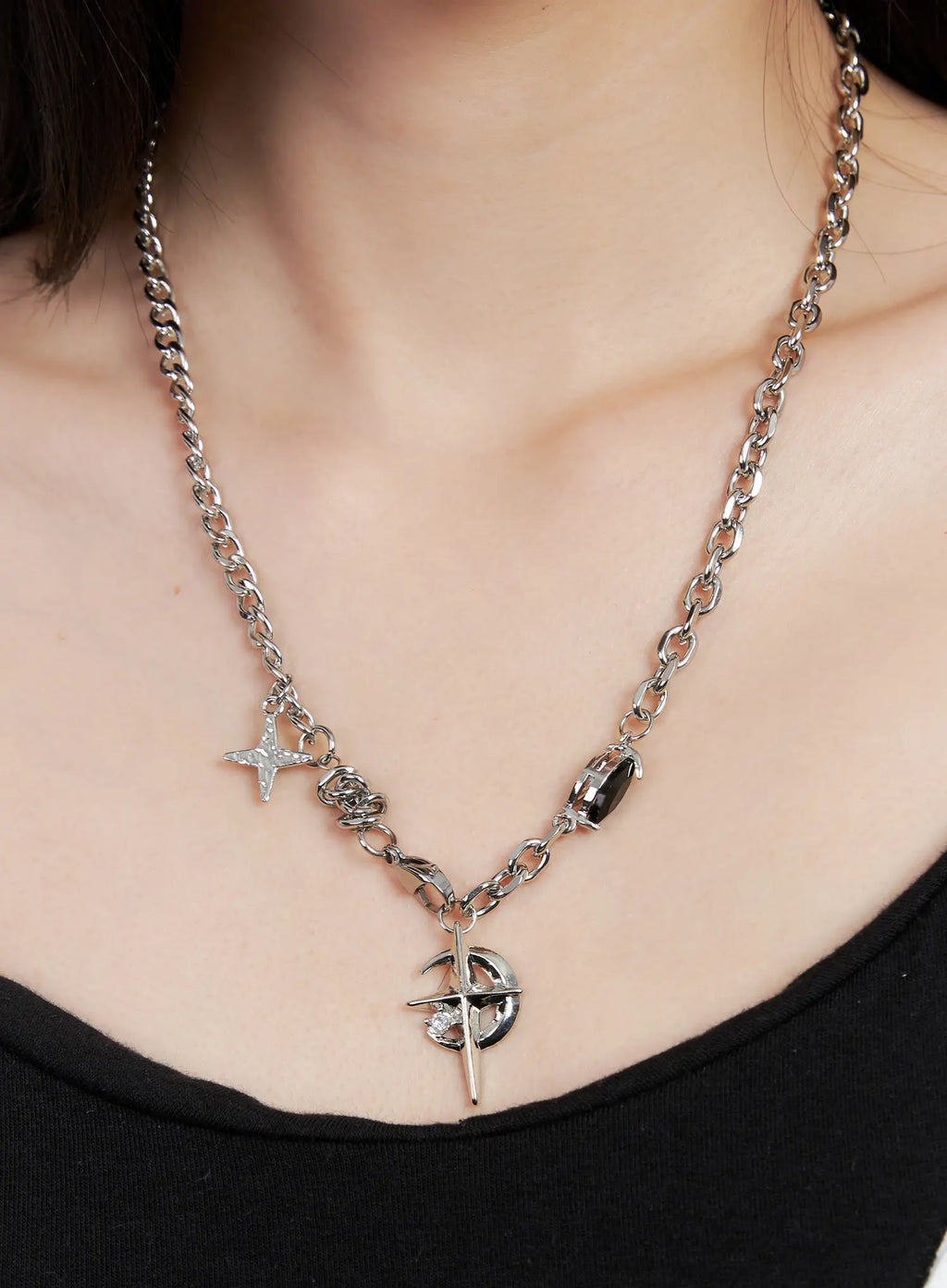Lunar Charm Chain Necklace CG526