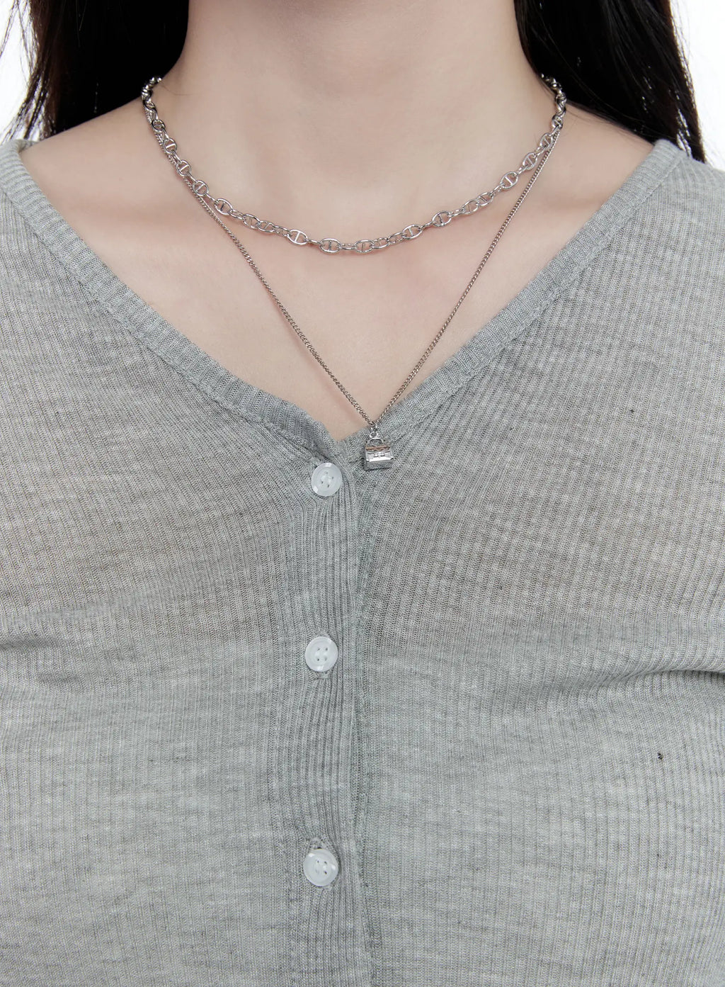 Mini Bag Pendant Layered Necklace CC0608