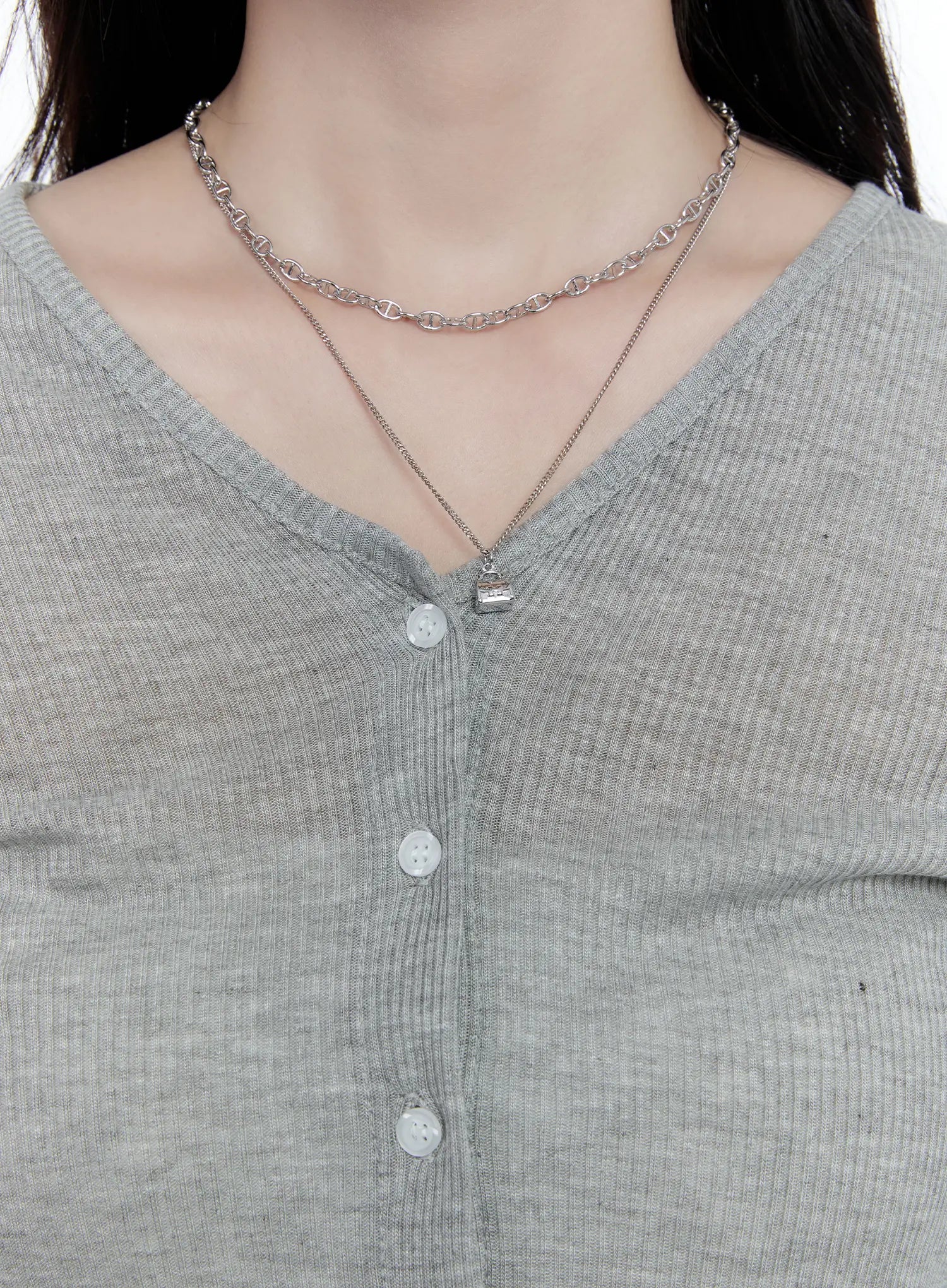 Mini Bag Pendant Layered Necklace CC0608