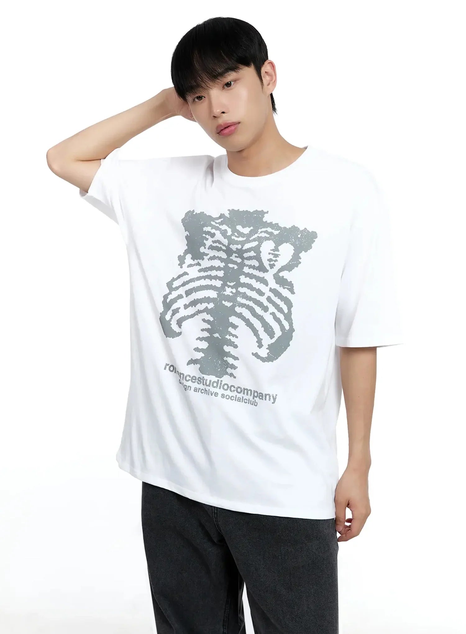 Men's Skeleton Graphic T-shirt IG520
