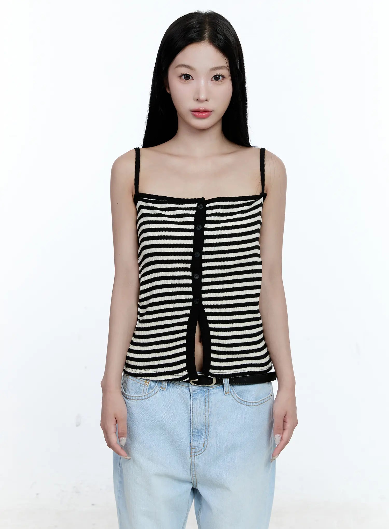 Striped Knit Tank Top CG512