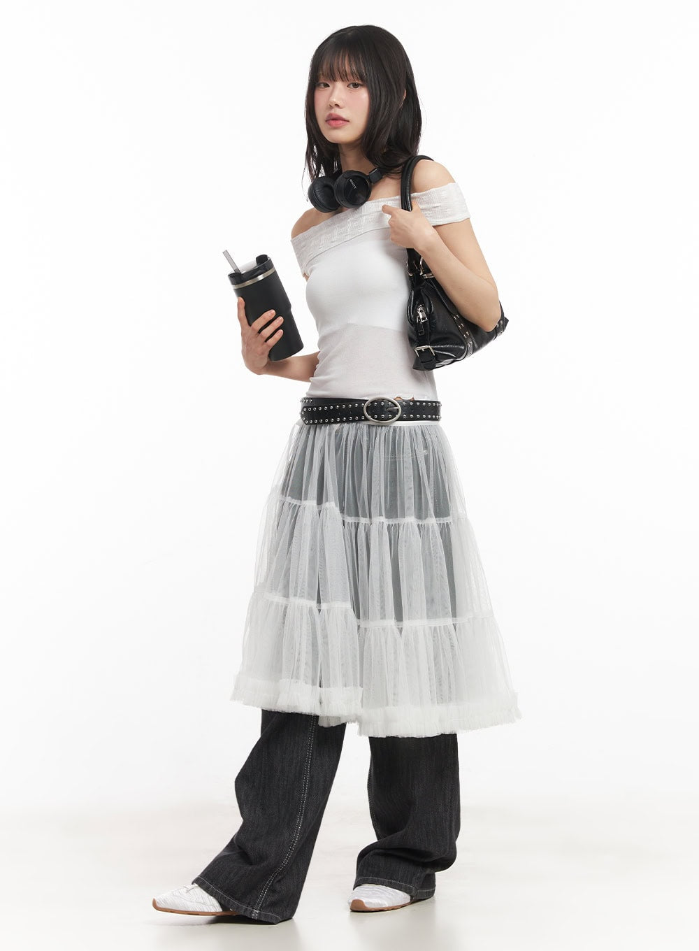 Lace Off-Shoulder Top CA523