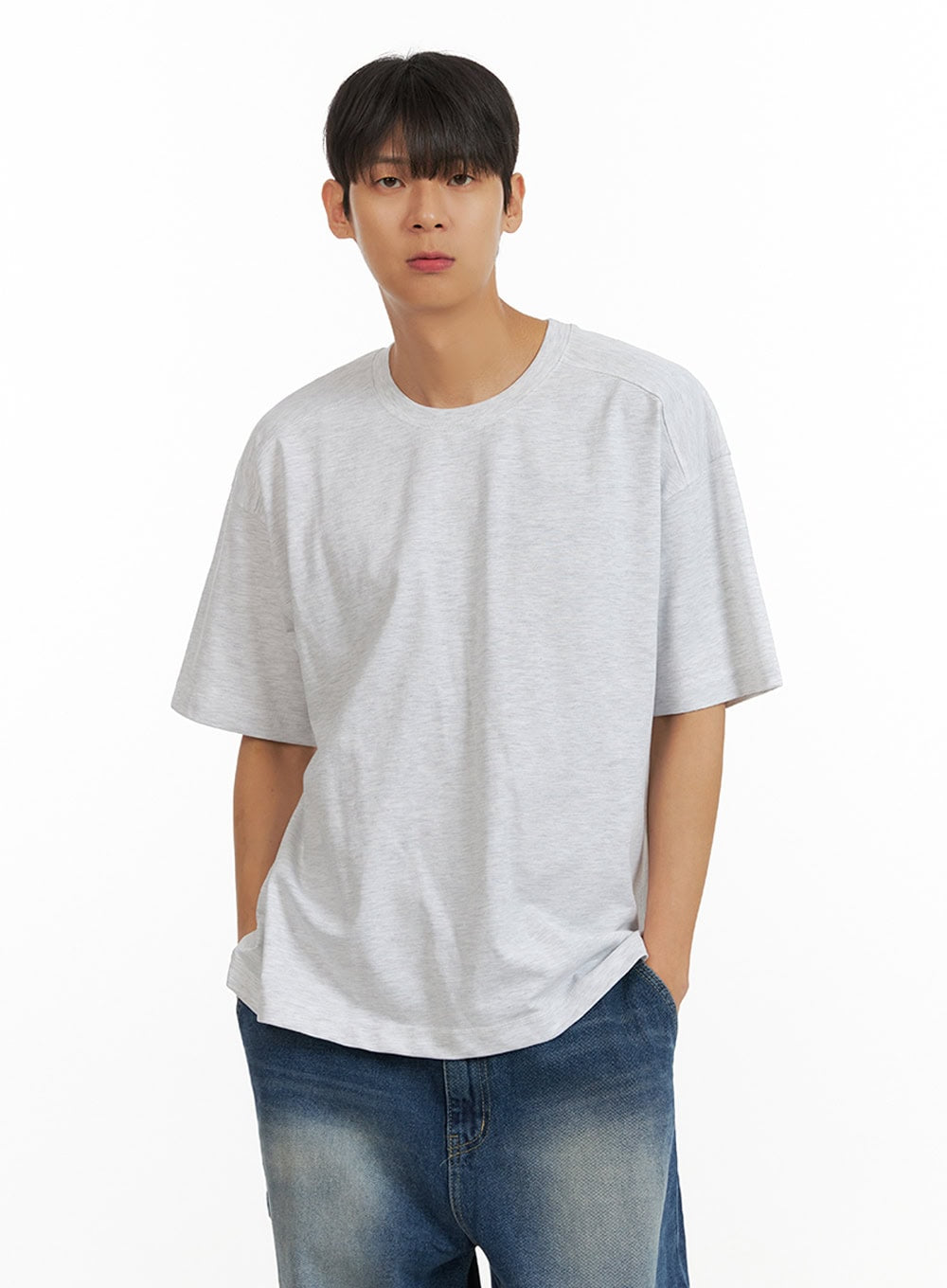 Men's Basic Solid T-Shirt IU418