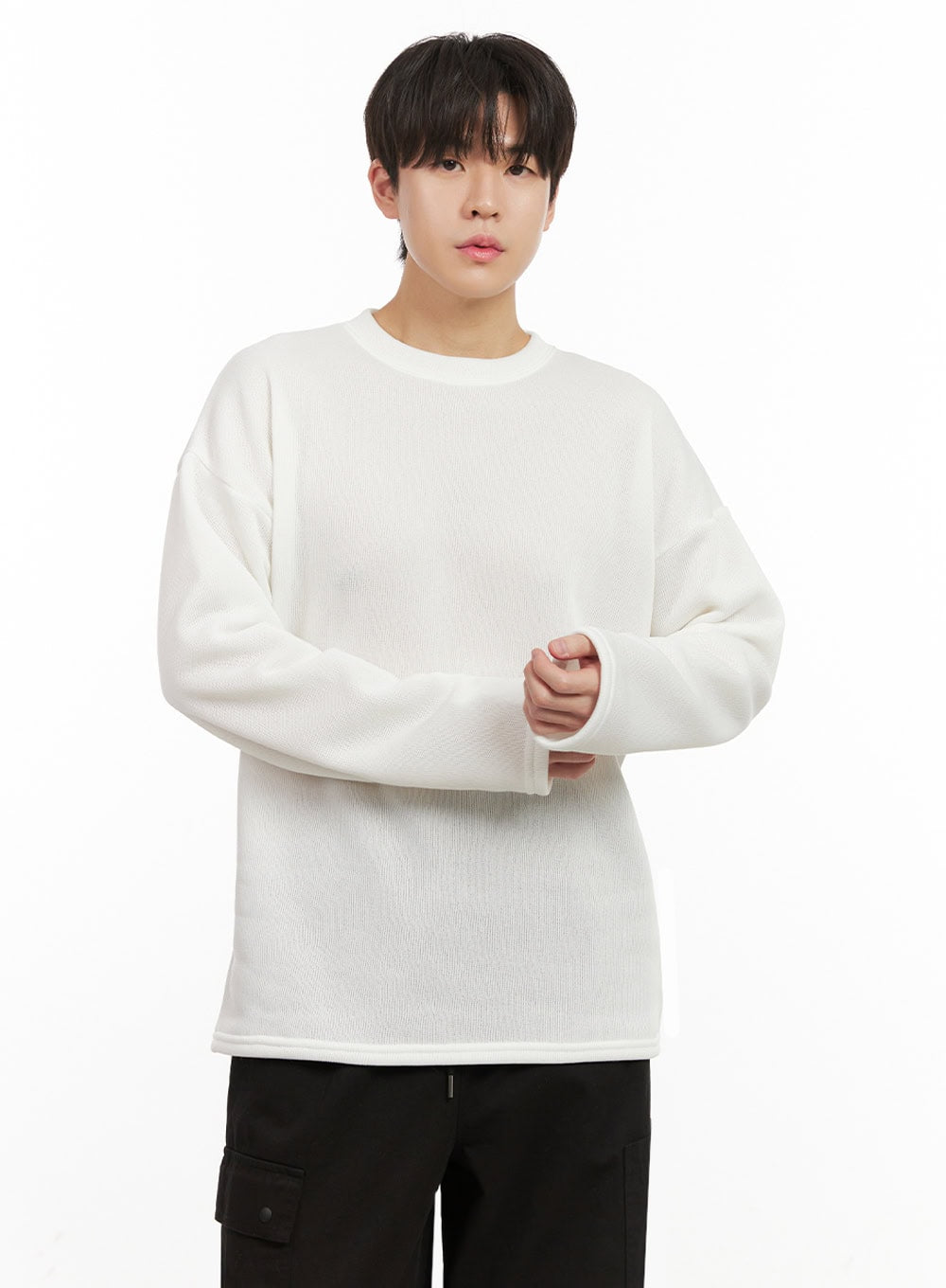 Men's Basic Loose-Fit Sweater IJ517