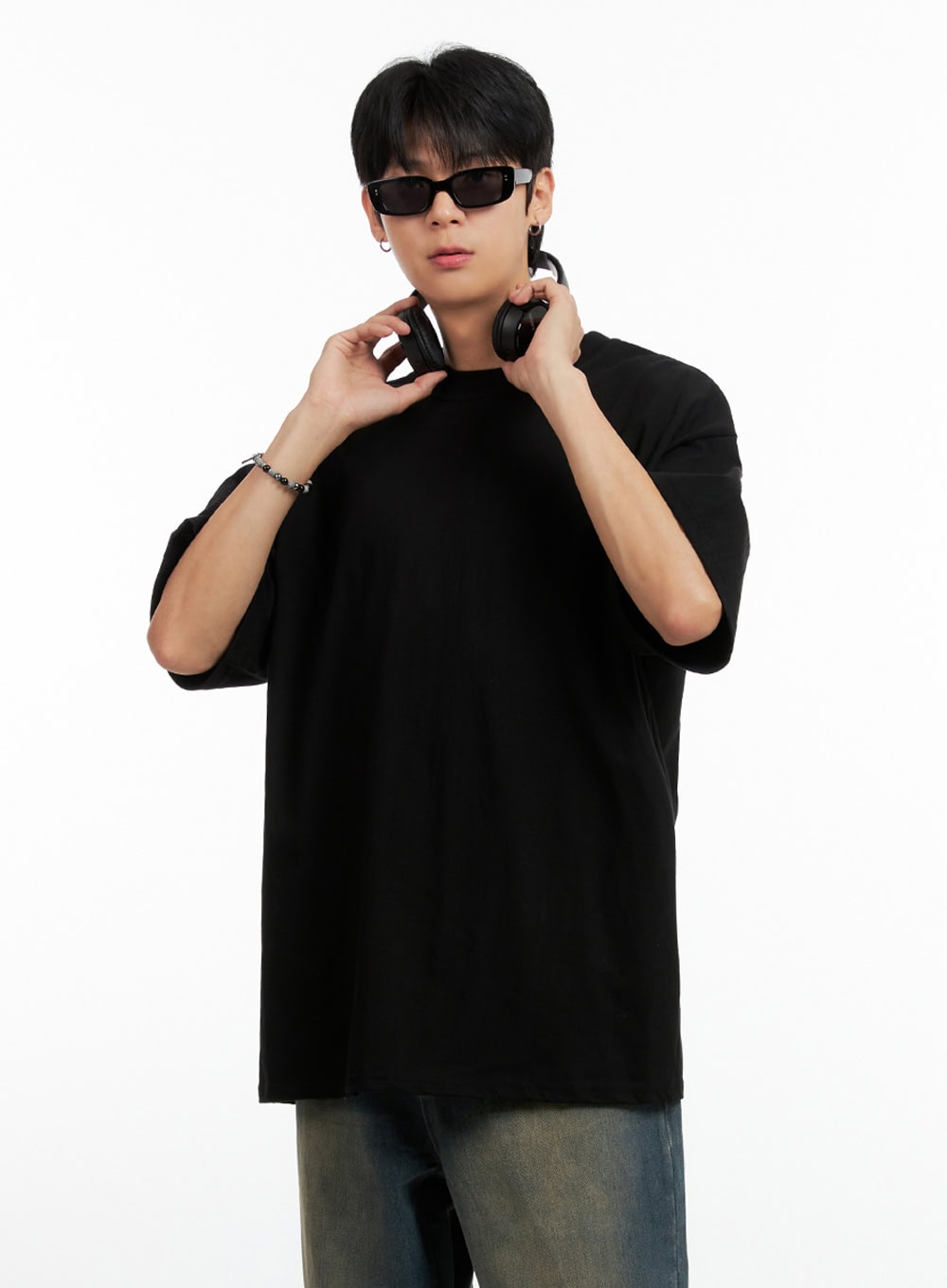 Men's Cotton Graphic Oversize T-Shirt IG402