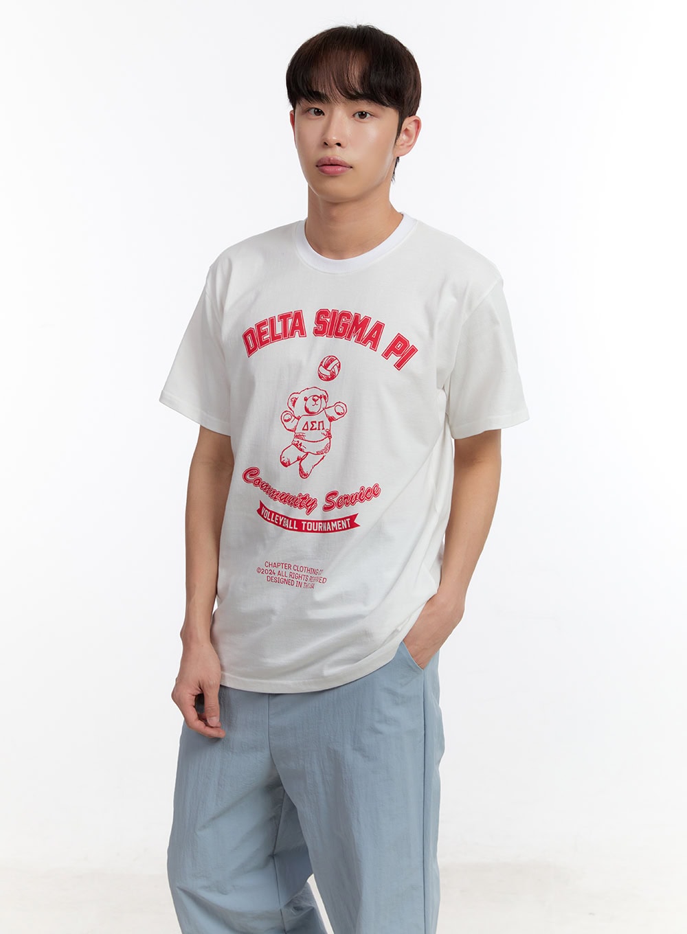 Men's Teddy Graphic Print T-Shirt IA504