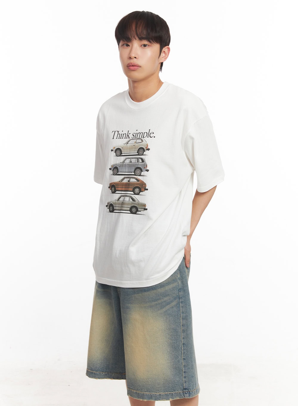 Men's Car Graphic T-Shirt IA518