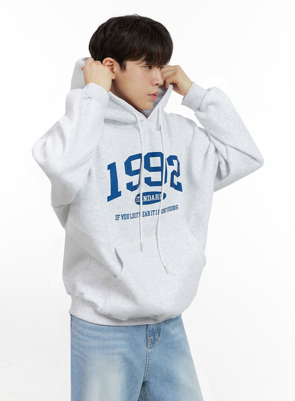 Men's Long Sleeve Hoodie Sweatshirt IN422