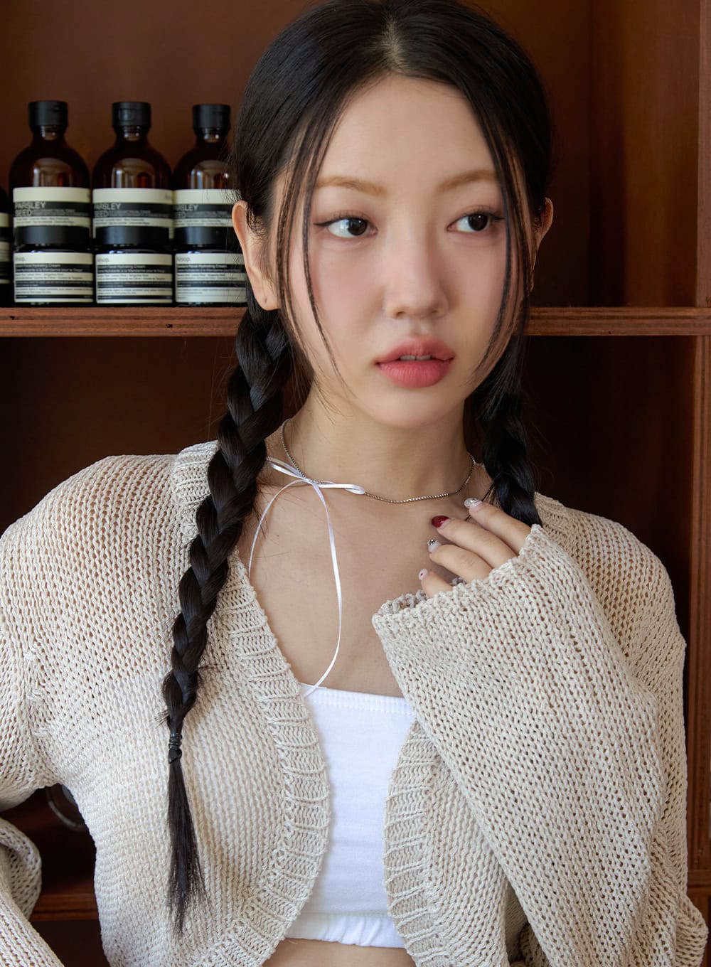 Ribbon Choker Necklace OY427